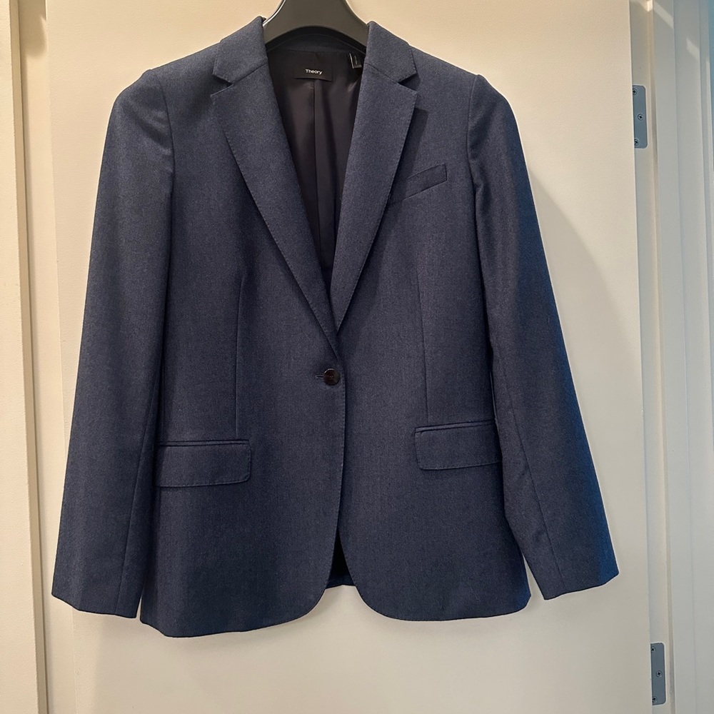 Theory Blue Classic Blazer